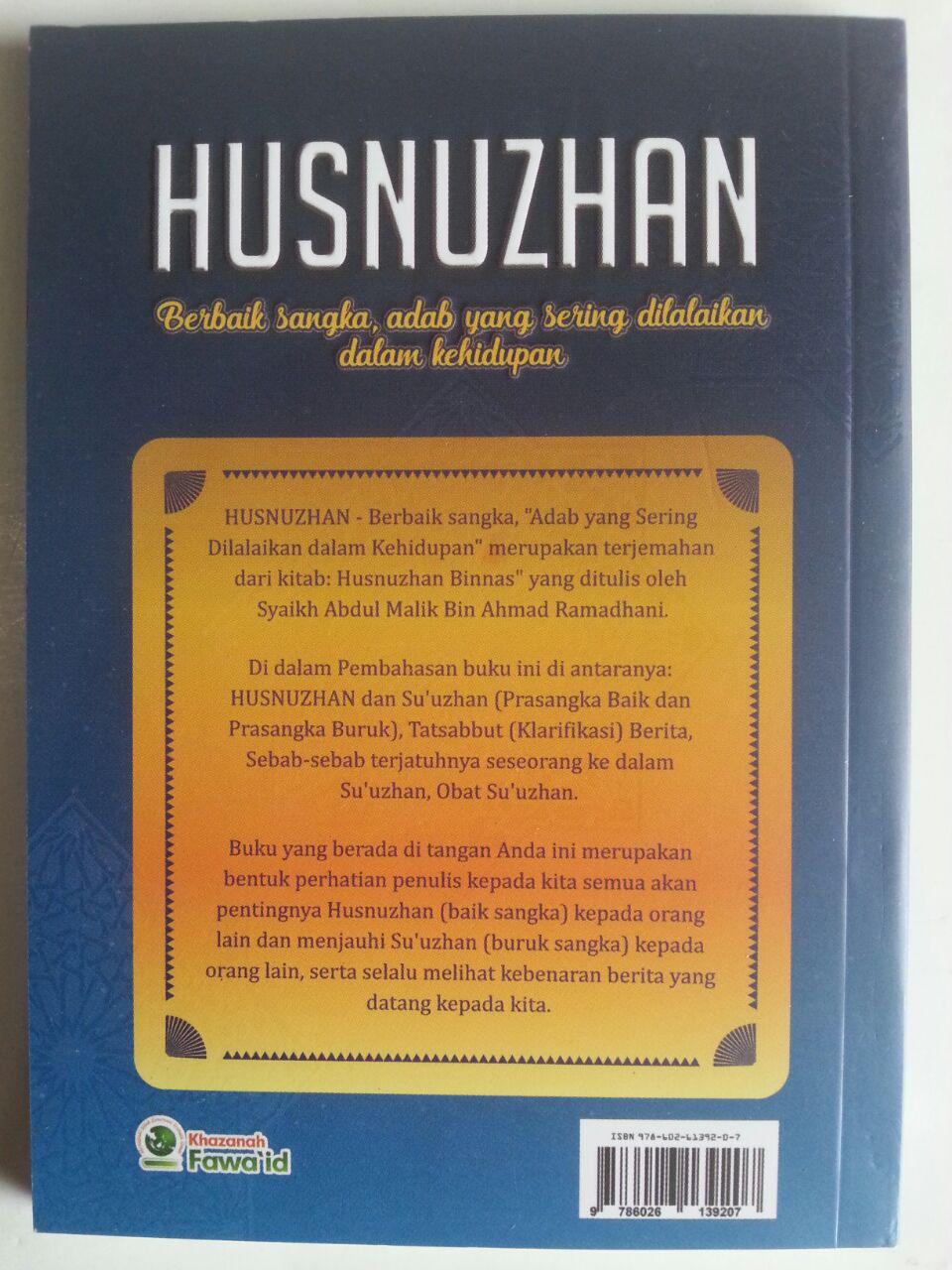 Buku Husnuzhan Berbaik Sangka Adab Yang Sering Dilalaikan cover