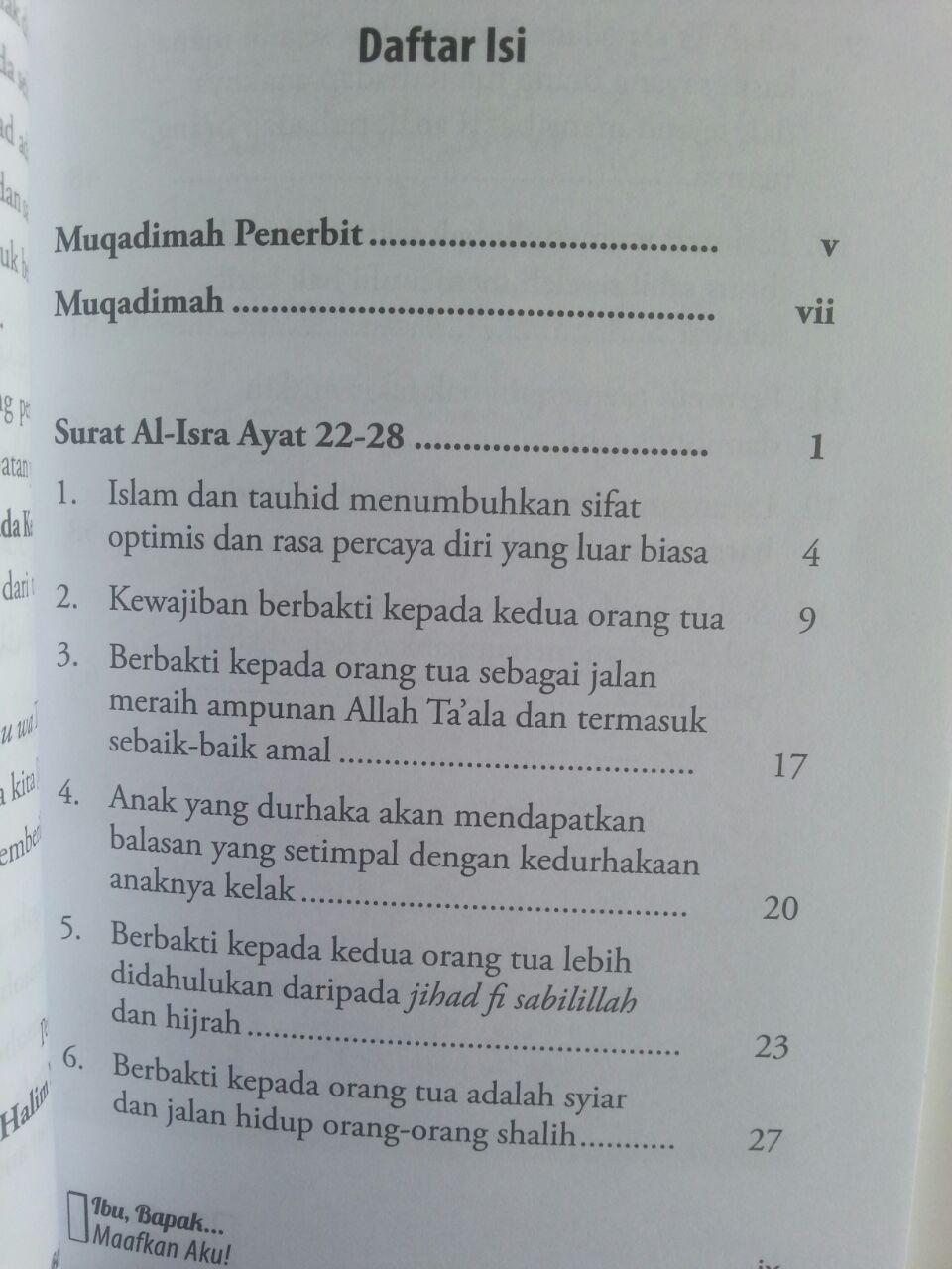 Buku Ibu Bapak.. Maafkan Aku! isi