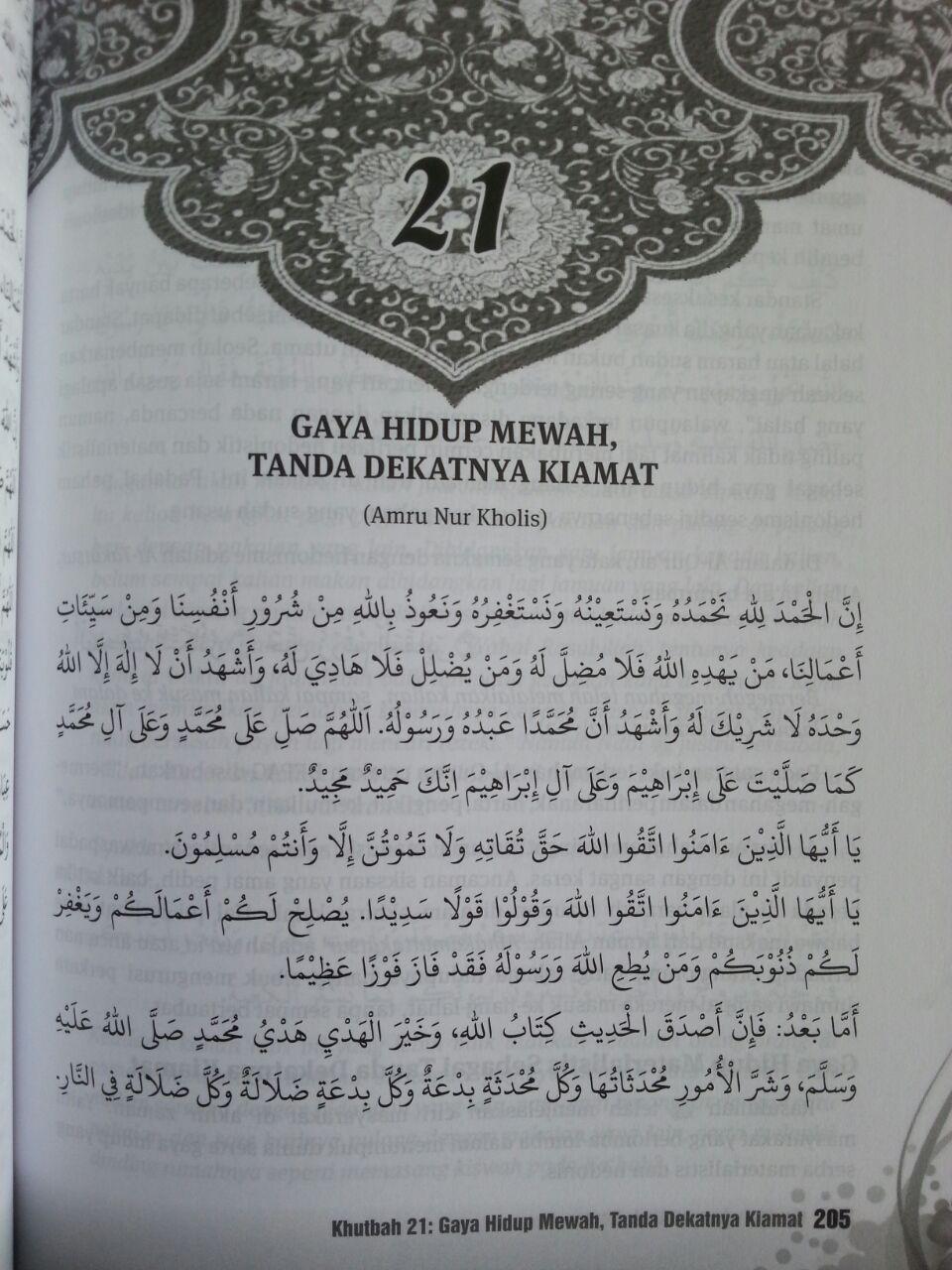 Buku Khutbah Jum'at Akhir Zaman 52 Pesan Wasiat Nasihat Menggugah isi 3