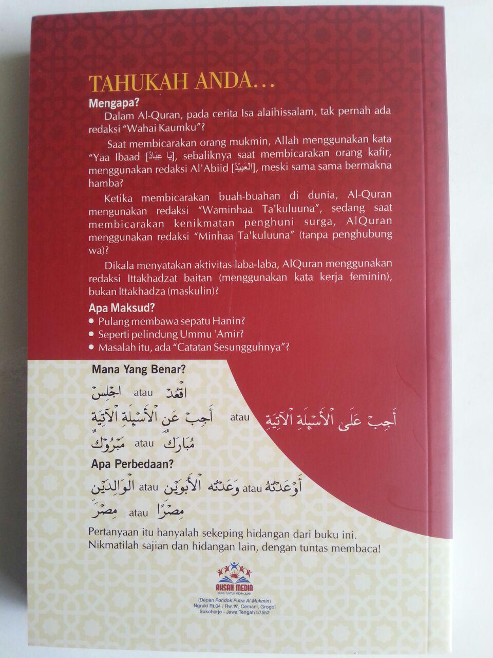 Buku Lathaif Al-Qur'an Wal Arabiyyah Buku Pintar Qur'an Bahasa Arab cover