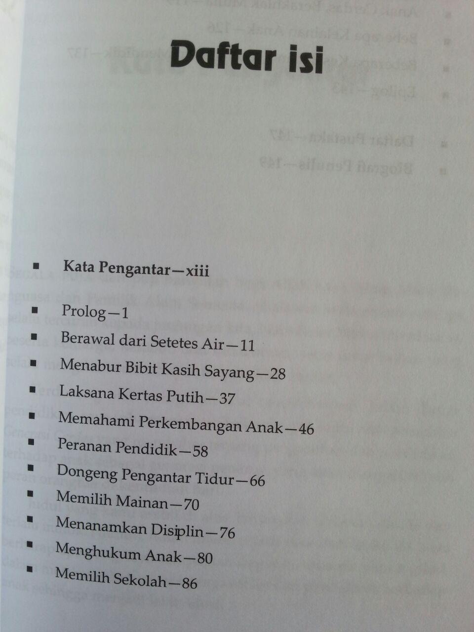 Buku Mempersiapkan Gererasi Cerdas Tuntunan Mendidik Anak isi 2