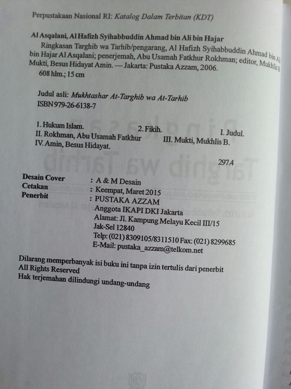 Buku Ringkasan Targhib Wa Tarhib isi 2