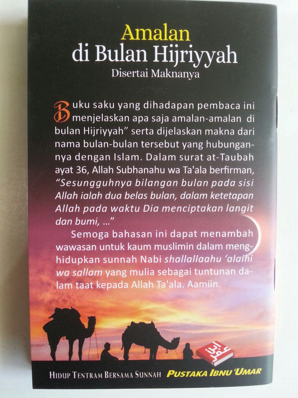 Buku Saku Amalan Di Bulan Hijriyyah Disertai Maknanya cover
