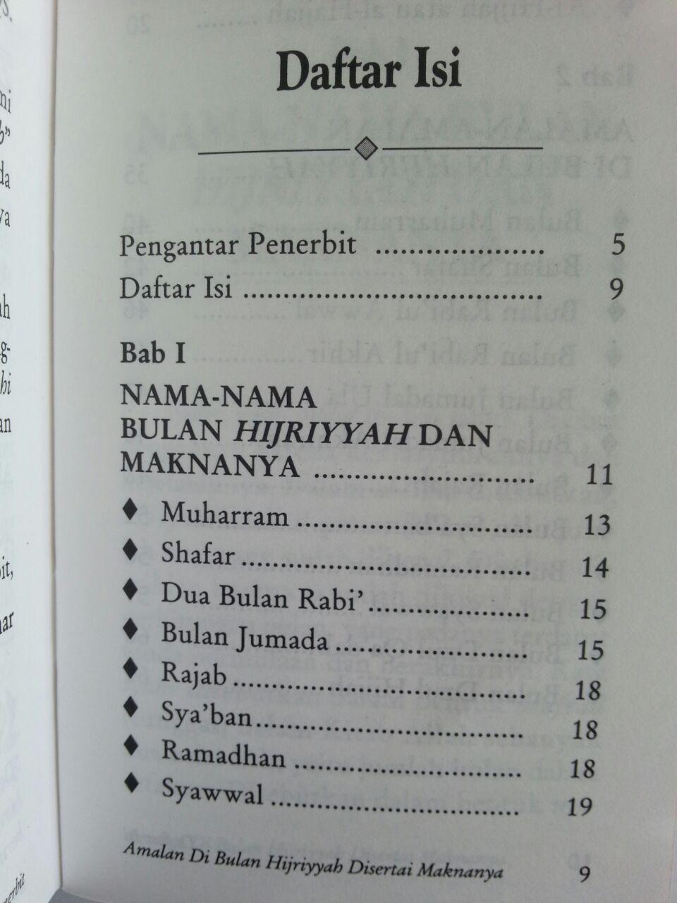 Buku Saku Amalan Di Bulan Hijriyyah Disertai Maknanya isi 2