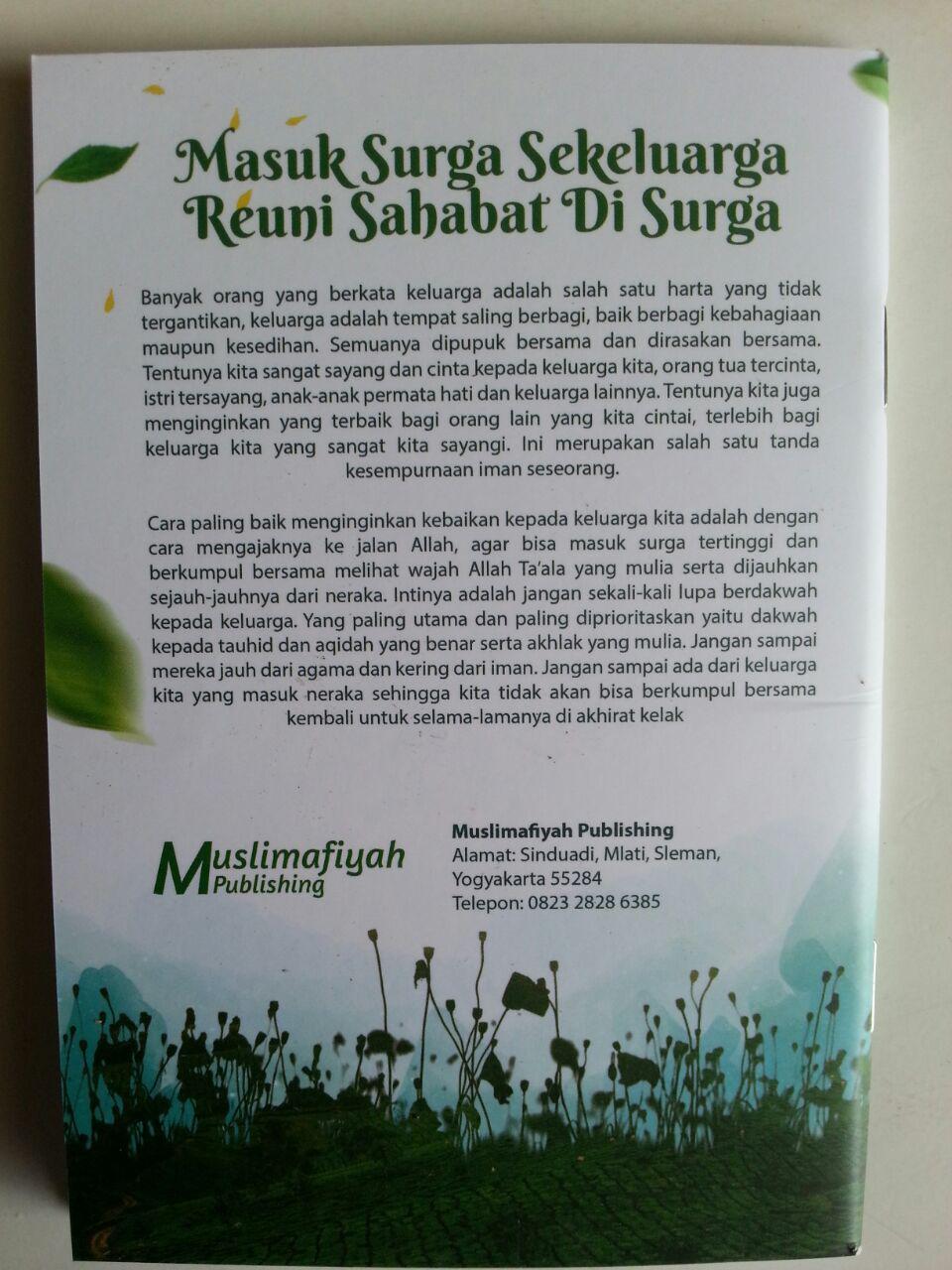Buku Saku Masuk Surga Sekeluarga Reuni Sahabat Di Surga cover