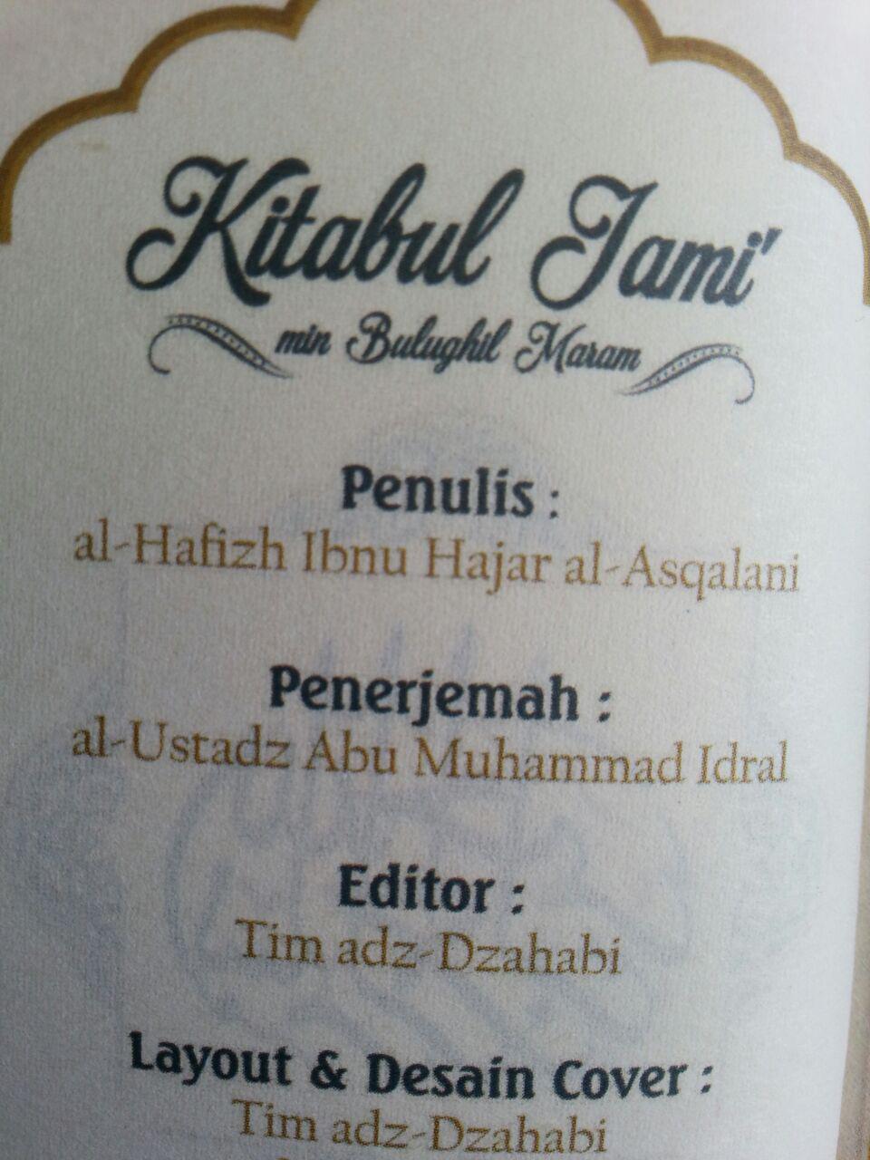 Buku Saku Terjemah Kitabul Jami Dari Bulughul Maram isi