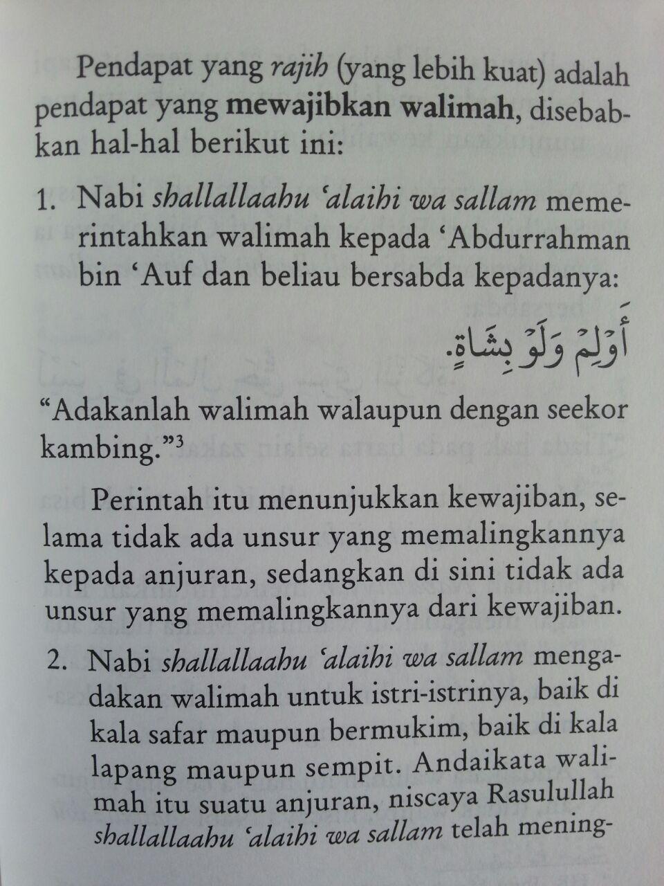 Buku Saku Tuntunan Praktis Adab Walimah Menurut Qur'an Dan Sunnah isi 3