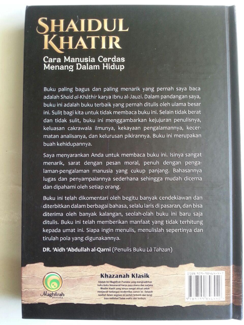 Buku Shaidul Khatir Cara Manusia Cerdas Menang Dalam Hidup cover