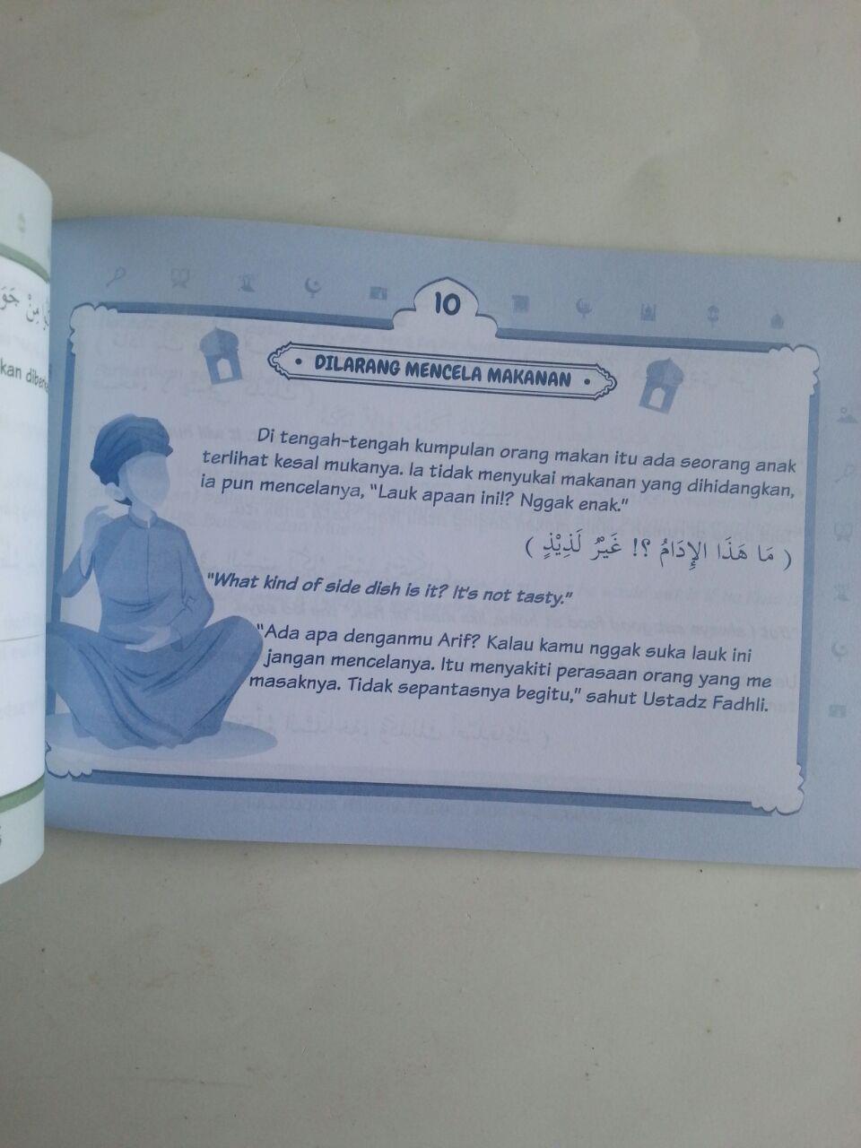 Buku Anak Adab Makan Dan Minum Sesuai Tuntunan Rasulullah isi 3