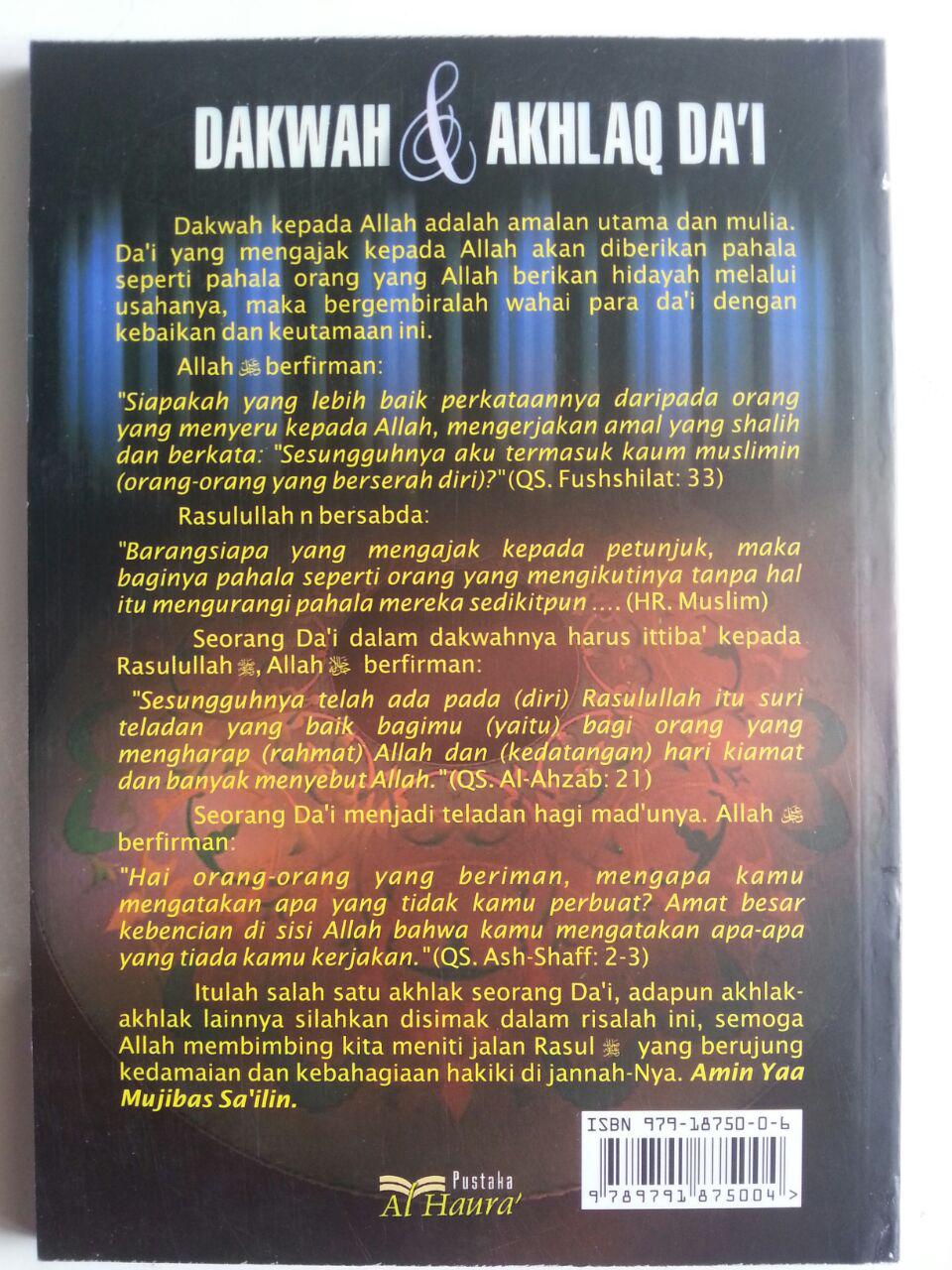 Buku Dakwah Dan Akhlak Dai cover