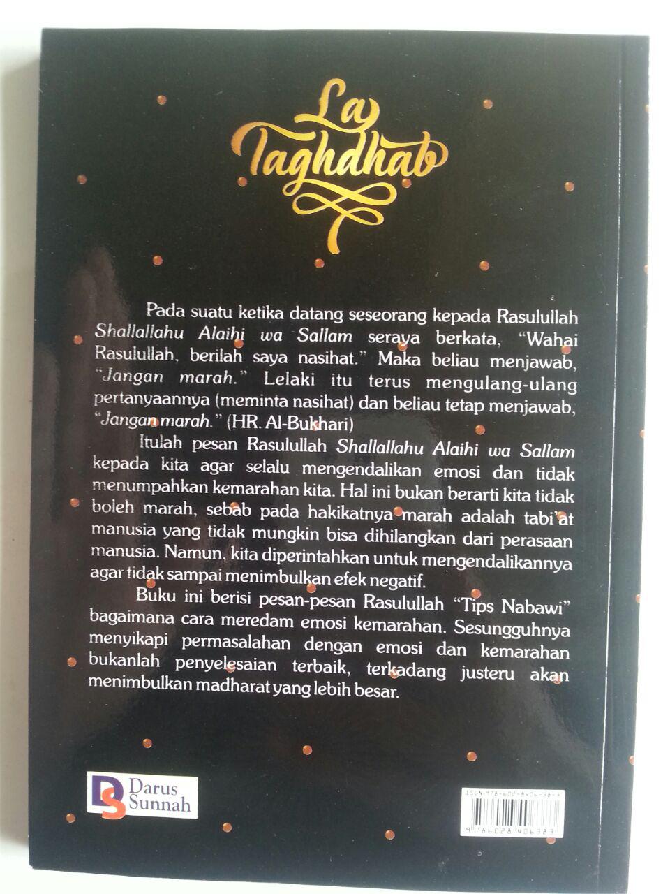Buku La Taghdhab Metode Nabi Dalam Mengobati Marah cover