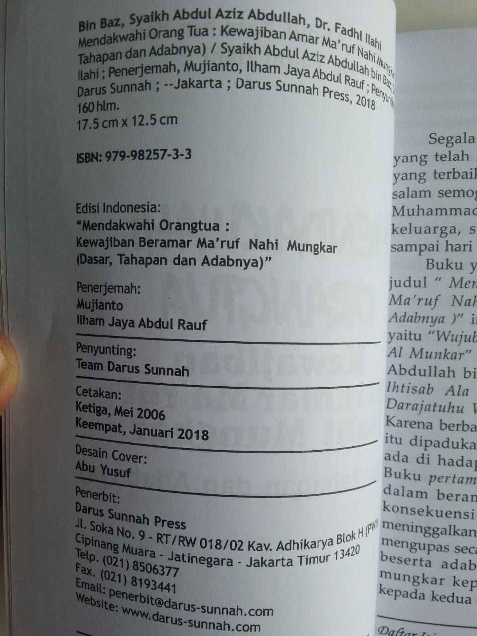 Buku Mendakwahi Orang Tua Kewajiban Beramar Maruf Nahi Munkar isi 2