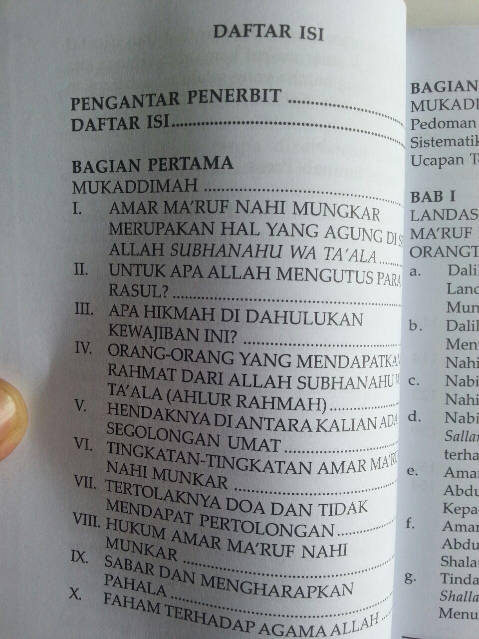 Buku Mendakwahi Orang Tua Kewajiban Beramar Maruf Nahi Munkar isi