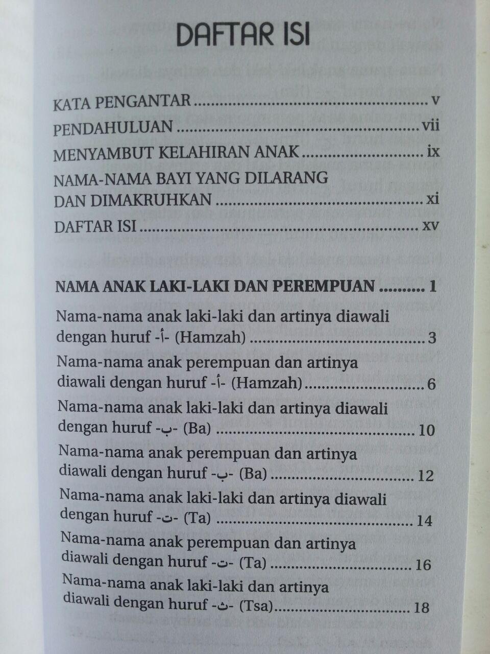 Buku Nama-Nama Terindah Untuk Anak isi