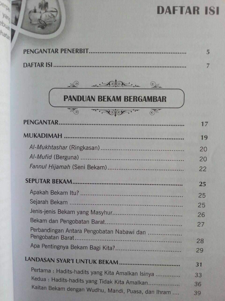 Buku Panduan Bekam Bergambar Seni Bekam Syar'i Untuk Penyakit isi