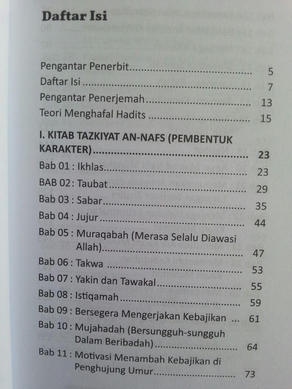 Buku Riyadhus Shalihin Untuk Hafalan 420 Hadits Pembentuk Karakter isi 2