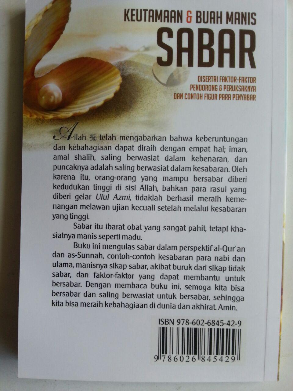Buku Saku Keutamaan Dan Buah Manis Sabar cover