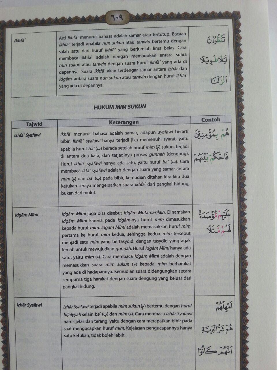 Al-Qur'an Mushaf Utsmani Tajwid Al-Amzar Ukuran A5 isi 2