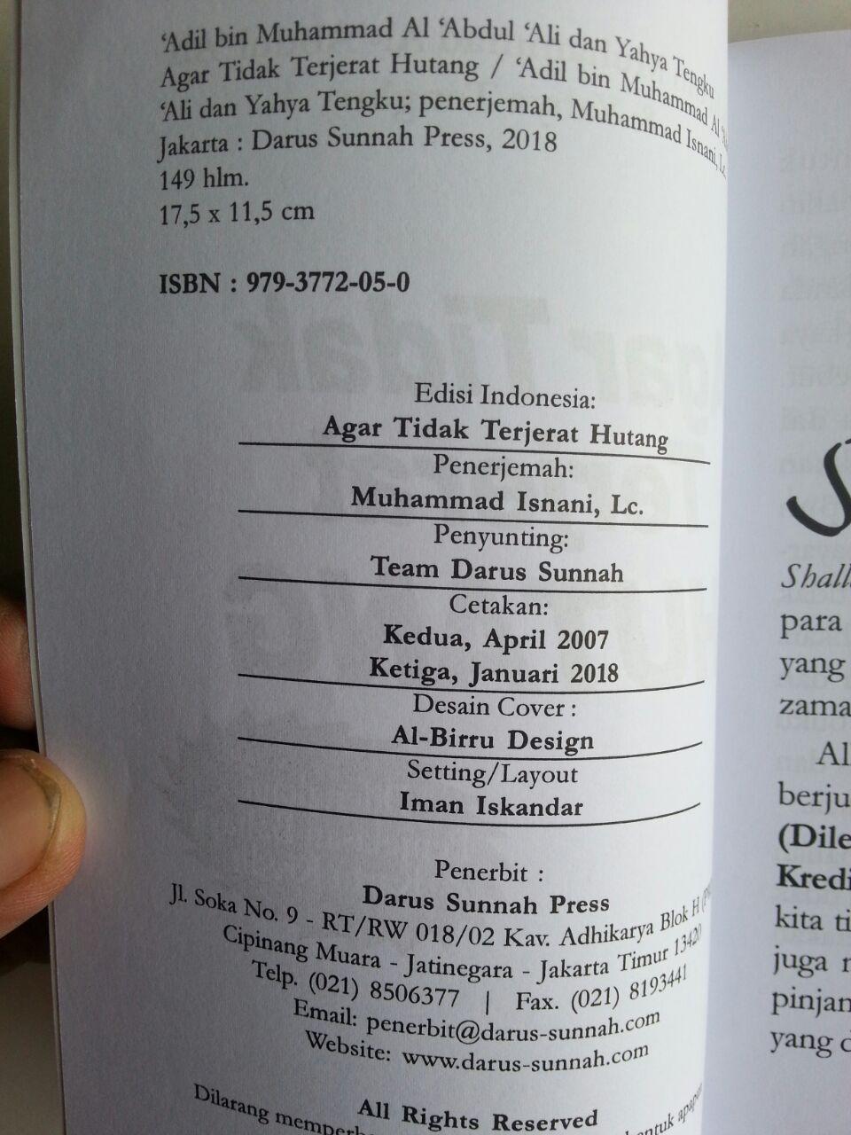 Buku Agar Tidak Terjerat Hutang Plus Penjelasan Bahaya Kartu Kredit isi