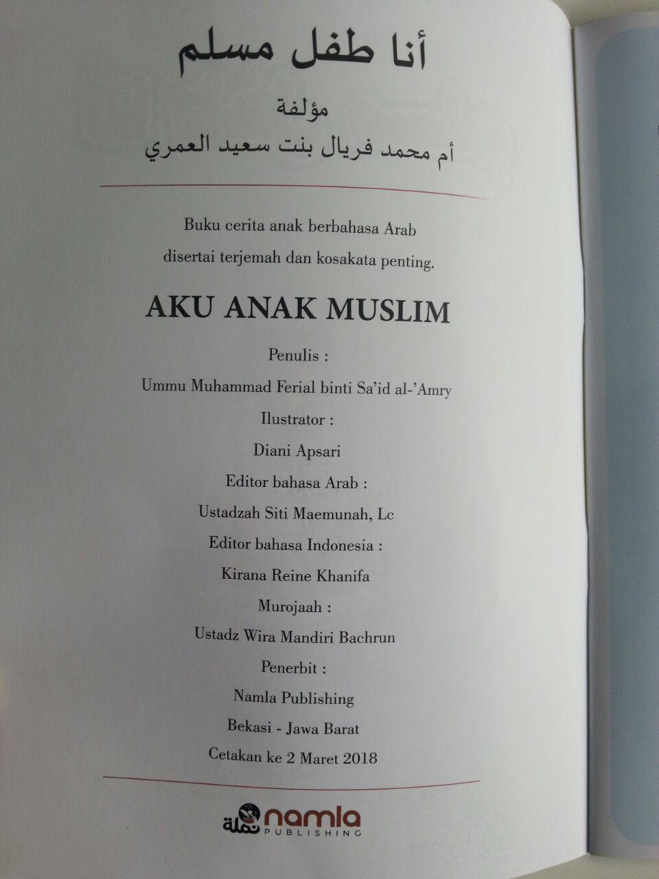 Buku Aku Anak Muslim Cerita Anak Berbahasa Arab Terjemah isi 2