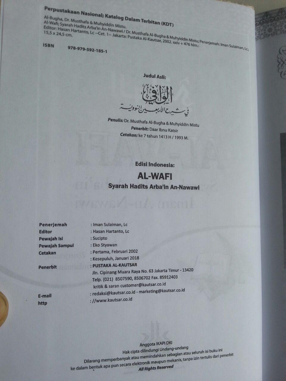 Buku Al-Wafi Syarah Hadits Arbain Imam An-Nawawi isi 2