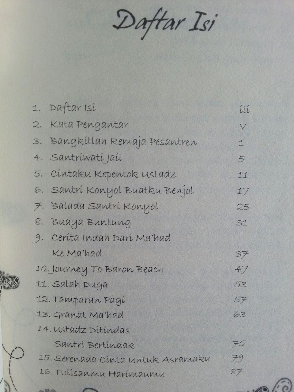 Buku Cintaku Kepentok Ustad Kisah Nyata Lucu Menarik Inspiratif Santri isi 2