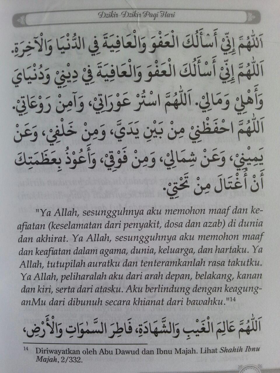 Buku Dzikir Pagi Dan Petang Dan Setelah Shalat Fardhu isi 3