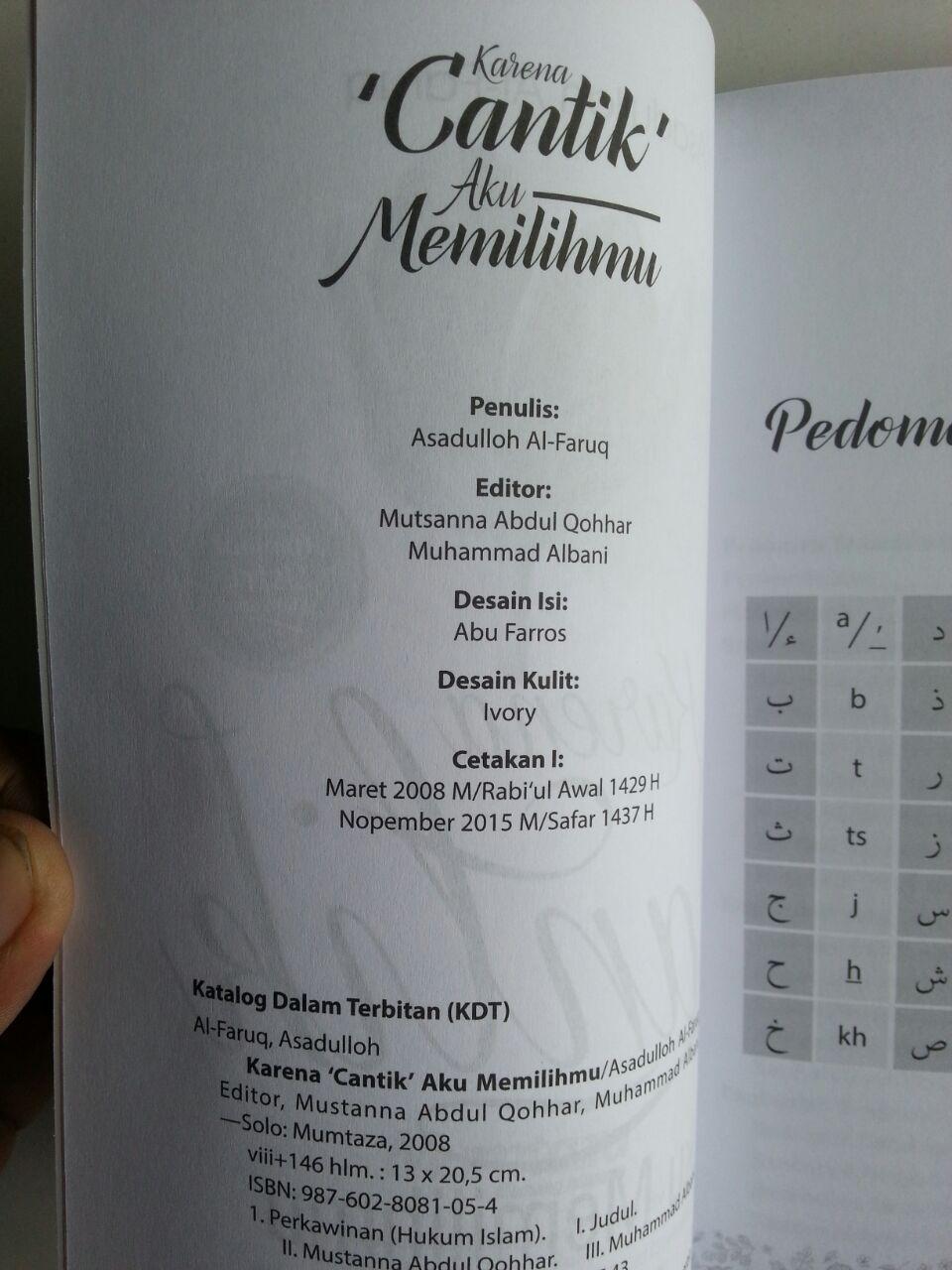 Buku Karena Cantik Aku Memilihmu Sukses Menjadi Istri Shalihah isi