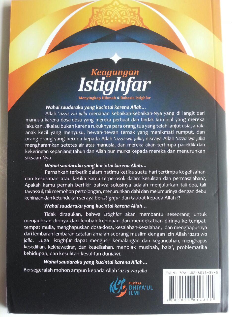 Buku Keagungan Istighfar Menyingkap Hikmah Dan Rahasia cover
