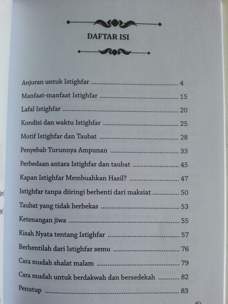 Buku Keagungan Istighfar Menyingkap Hikmah Dan Rahasia isi 2