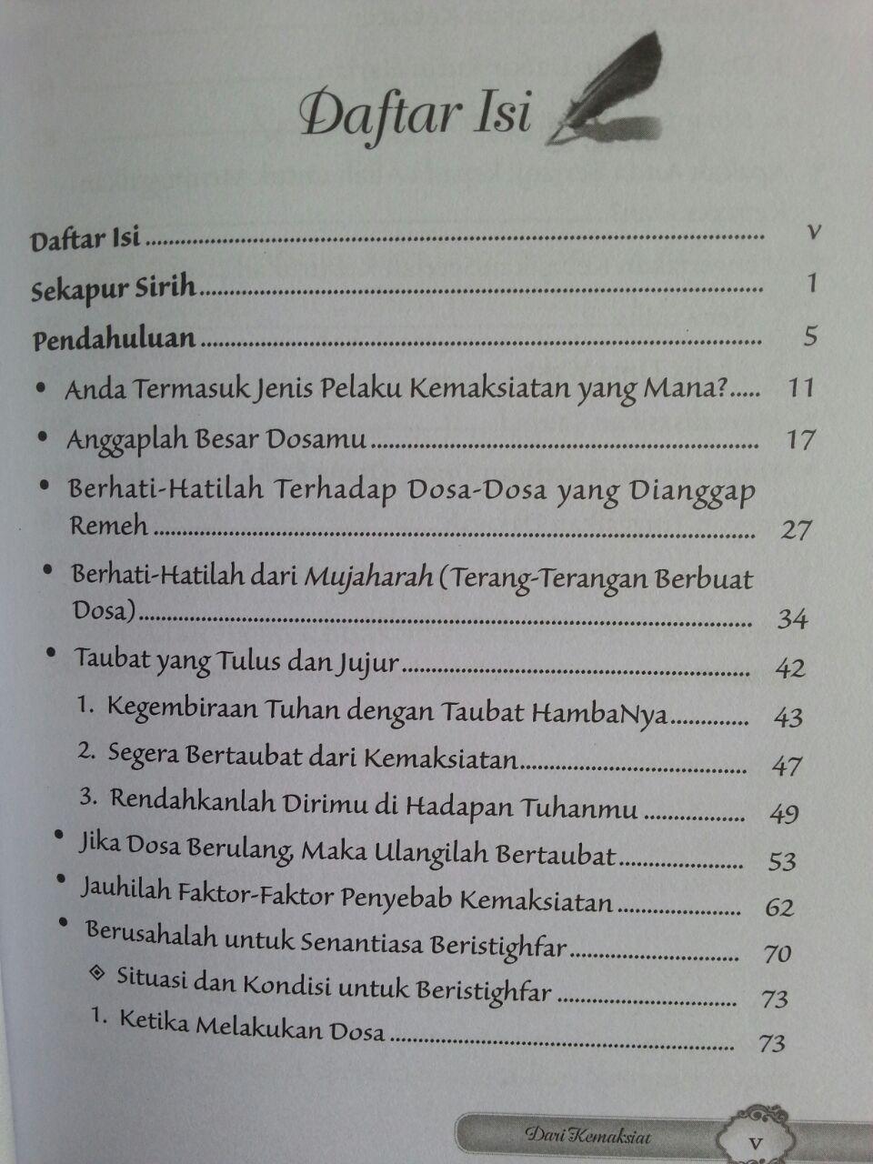Buku Kiat-Kiat Hijrah Dari Kemaksiatan Kemudian Istiqomah Dalam Ketaatan isi 2