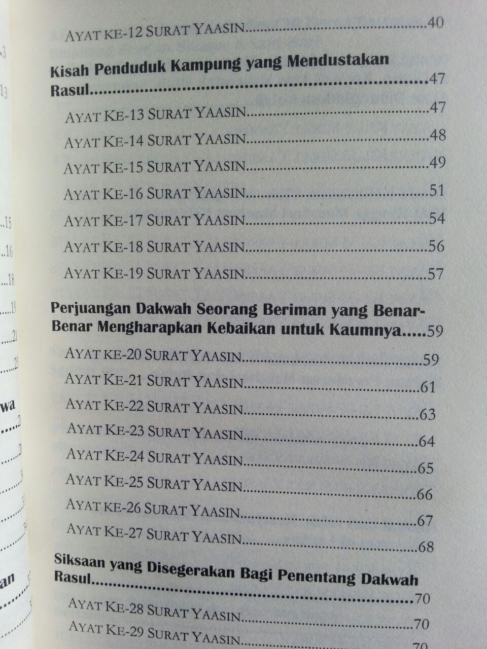 Buku Menggali Kandungan Makna Surat Yasin isi 2