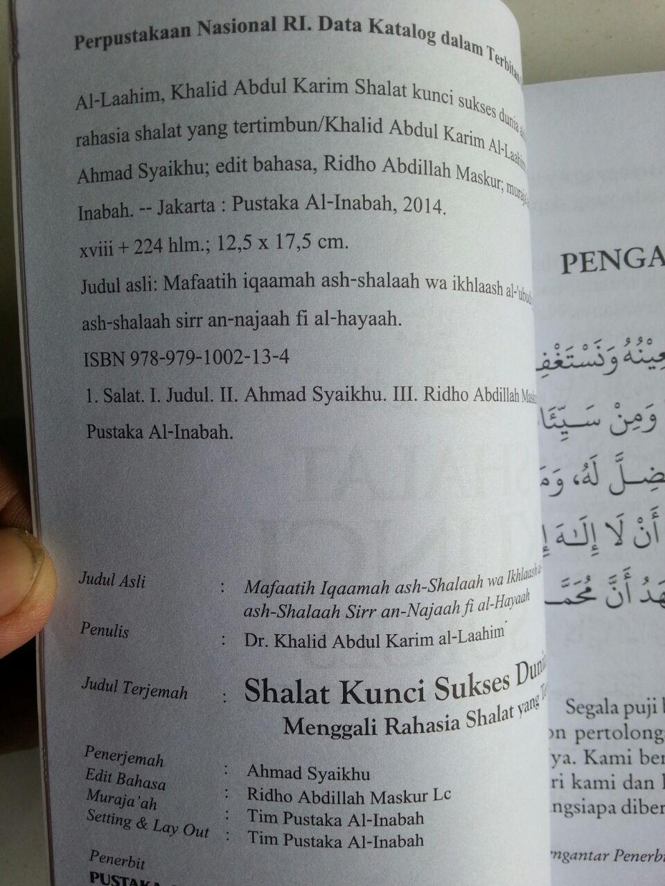 Buku Shalat Kunci Sukses Dunia Akhirat Rahasia Shalat Yang Tertimbun isi 2