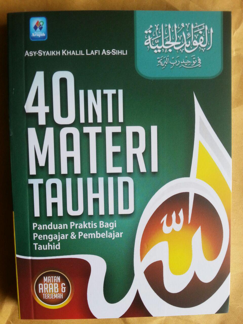 Buku 40 Inti Materi Tauhid Panduan Praktis Pengajar Pembelajar cover 2