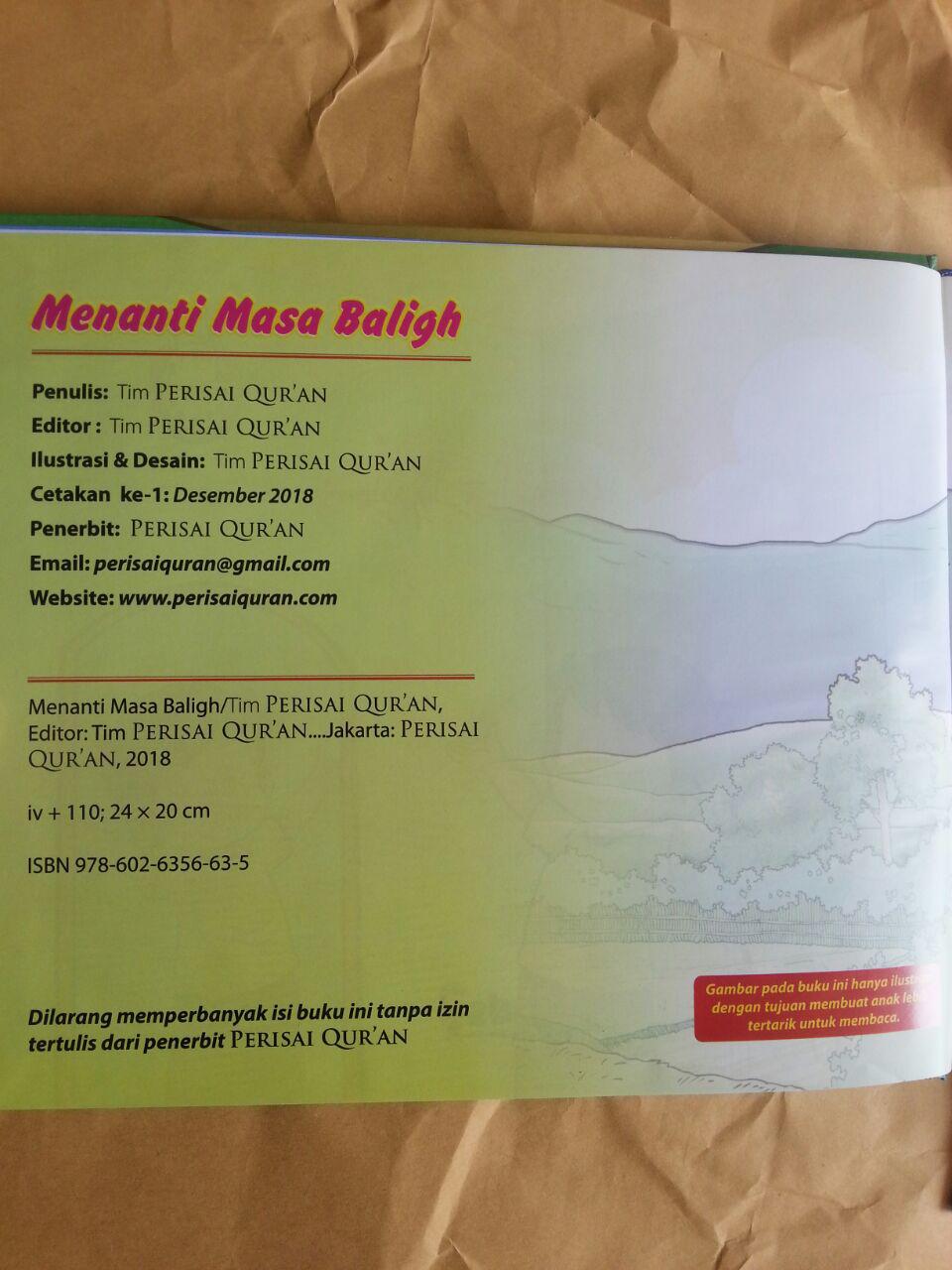 Buku Anak Menanti Masa Baligh Mengenalkan Baligh Mahram Dalam Cerita isi