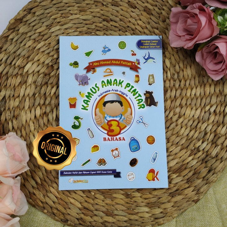 Buku Kamus Anak Pintar Indonesia-Arab-Inggris 3 Bahasa