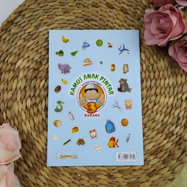 Buku Kamus Anak Pintar Indonesia-Arab-Inggris 3 Bahasa