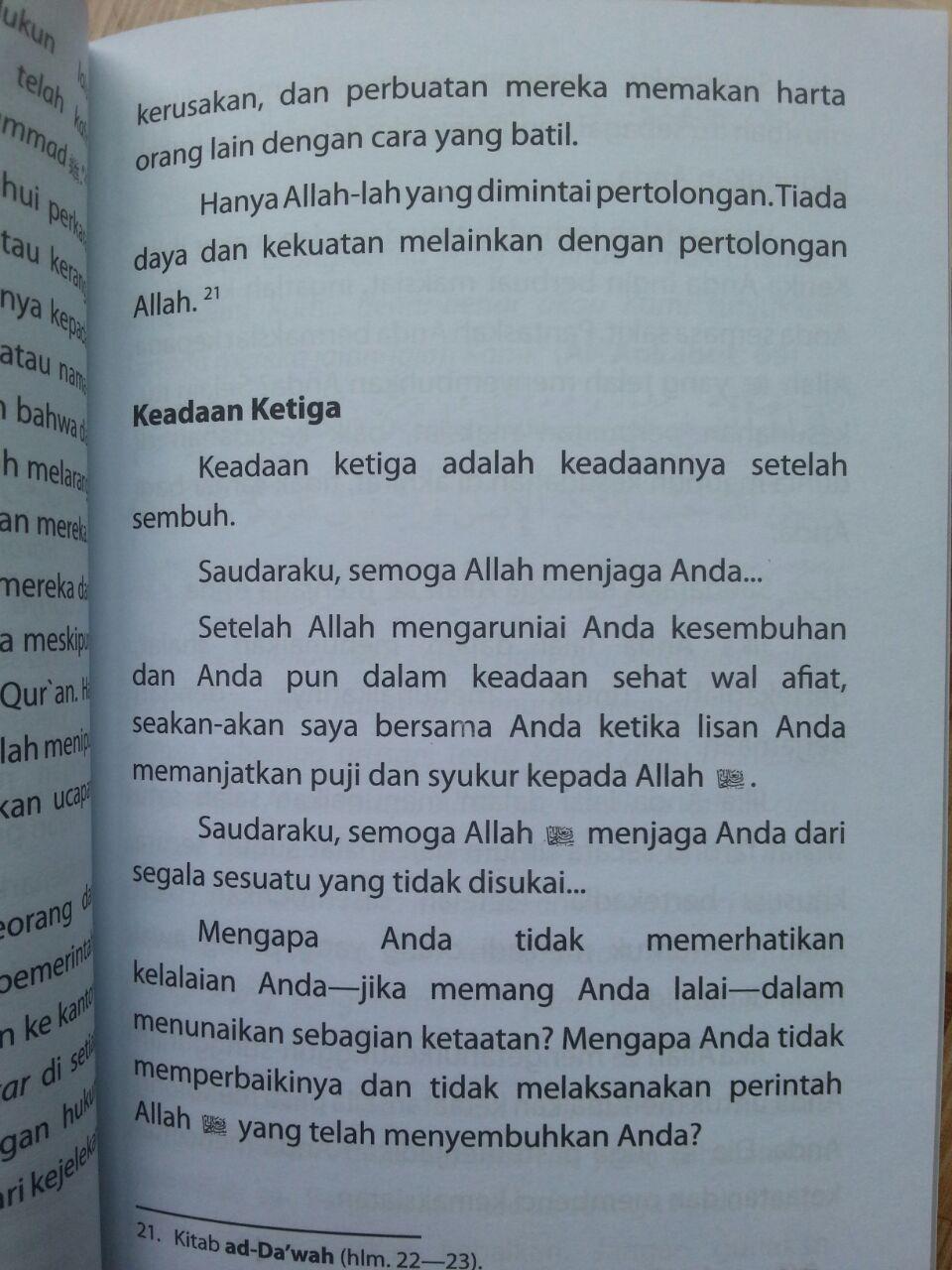 Buku Laa Ba'sa Bihi Berbahagialah Orang Yang Sakit isi 3
