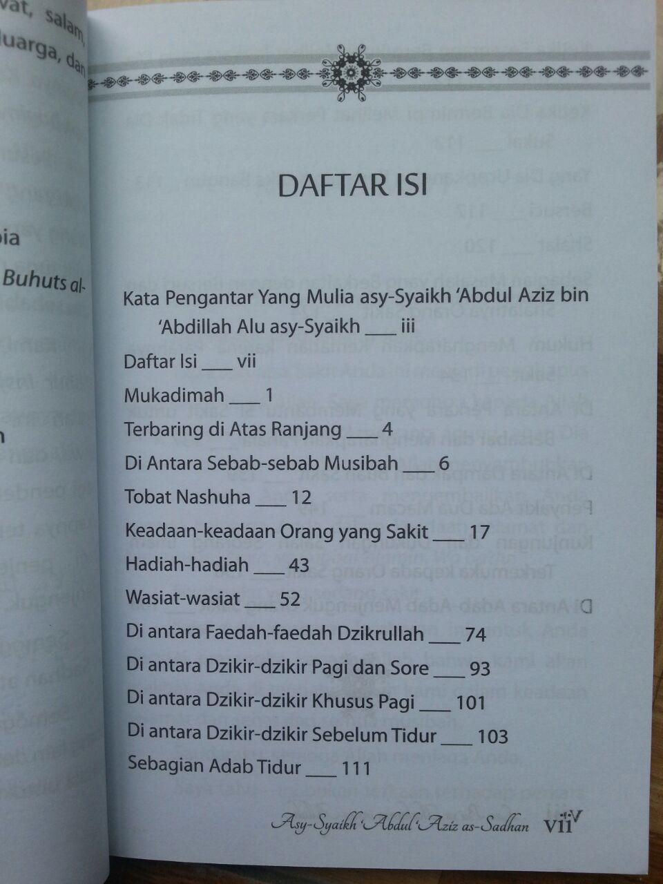 Buku Laa Ba'sa Bihi Berbahagialah Orang Yang Sakit isi