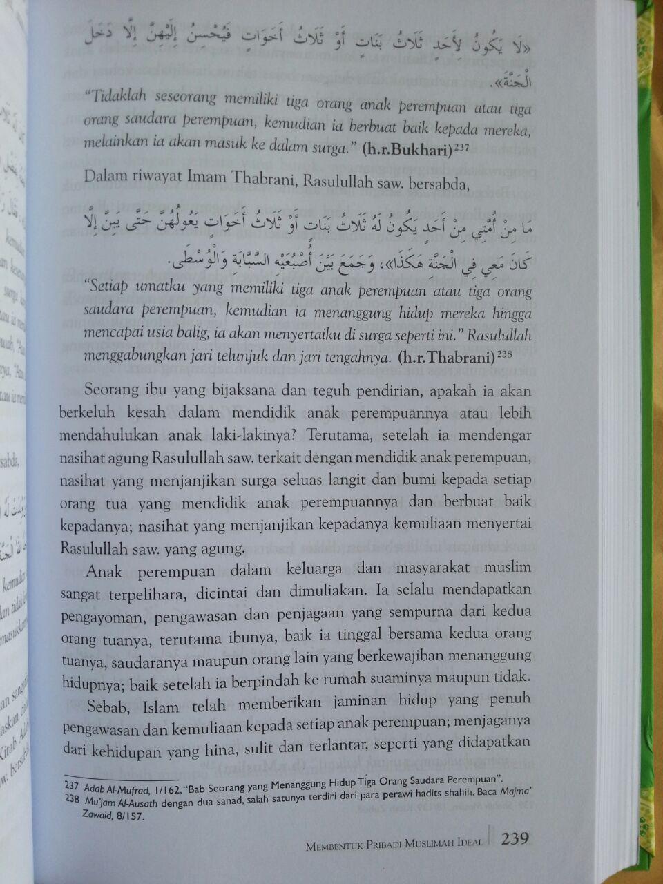 Buku Syakhshiyatul Mar'ah Al-Muslimah Membentuk Pribadi Muslimah Ideal isi 3