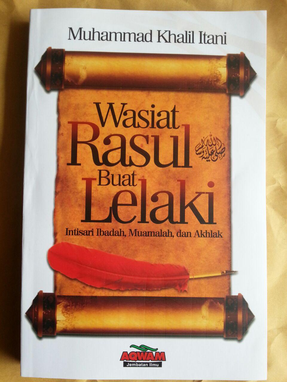 Buku Wasiat Rasul Buat Lelaki Intisari Ibadah Muamalah Akhlak cover 2