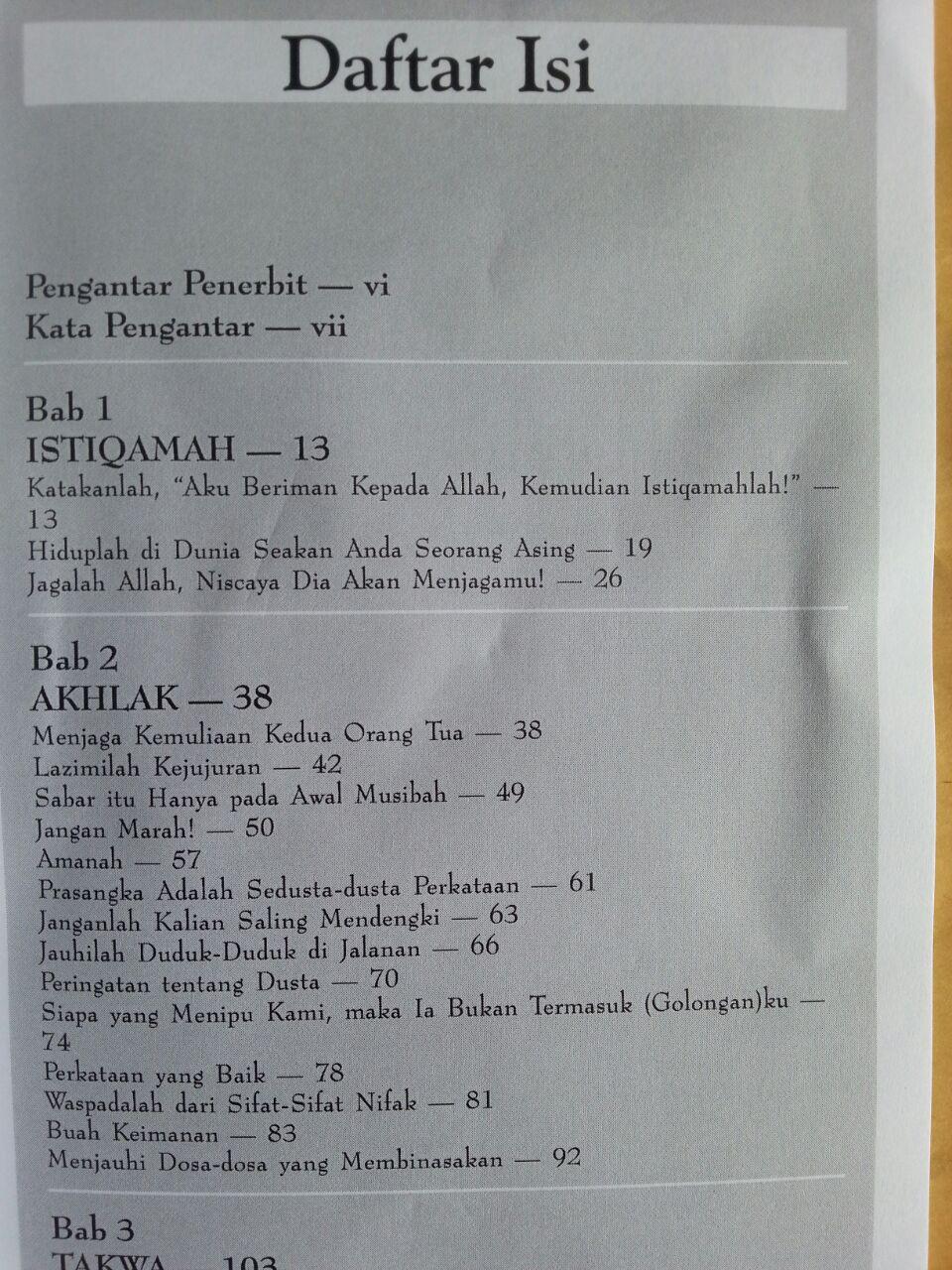 Buku Wasiat Rasul Buat Lelaki Intisari Ibadah Muamalah Akhlak isi 2