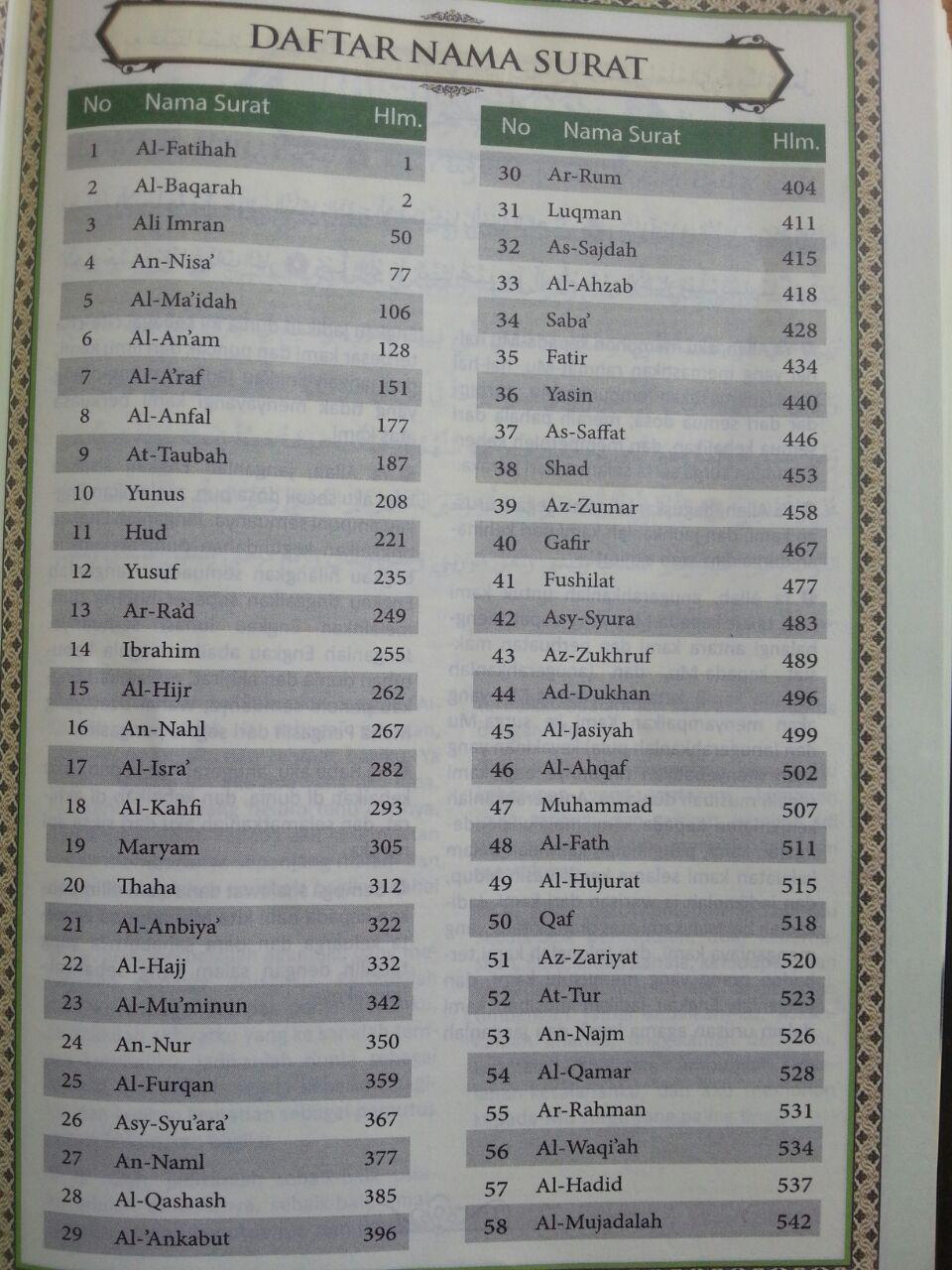 Al-Qur'an Mushaf Hafalan Utsmani Madinah Terjemah Tajwid A5 isi 2