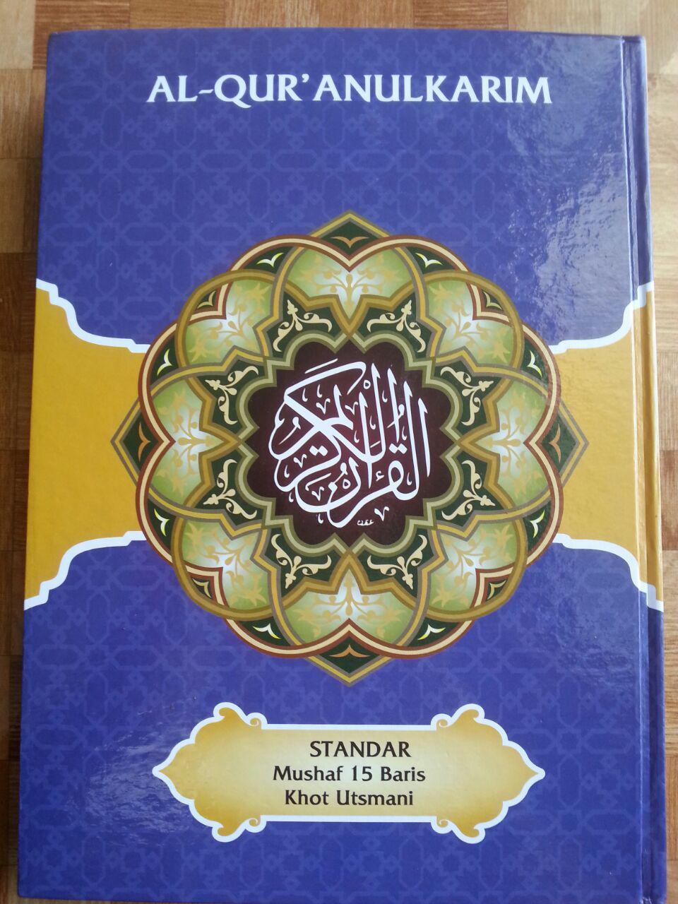 Al-Qur’an Mushaf Lamina Standar Mushaf 15 Baris Khot Utsmani B5 cover