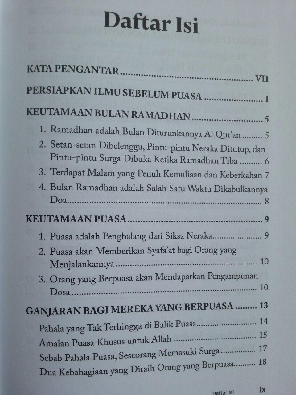 Buku Panduan Ramadhan Kontemporer isi