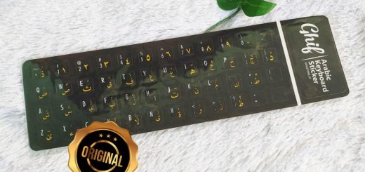 Arabic Keyboard Sticker Tempelan Stiker Komputer Ghif