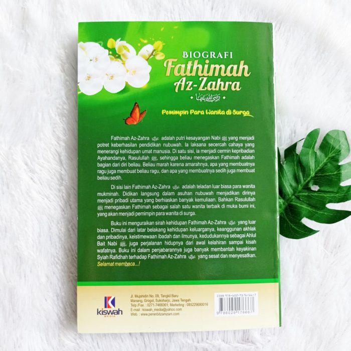 Buku Biografi Ummul Mukminin Fathimah Az-Zahra Pemimpin Wanita Di Surga