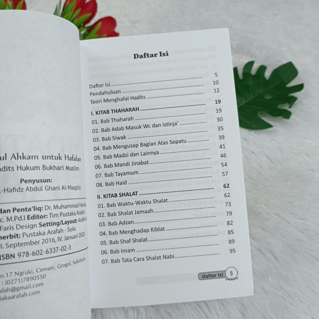Buku Umdatul Ahkam Untuk Hafalan Dilengkapi Tabel Murajaah