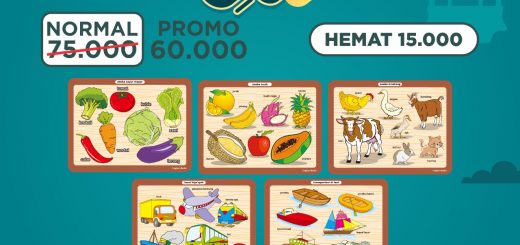 Paket Puzzle 1 Aneka Buah Sayur Binatang Alat Transportasi Laut