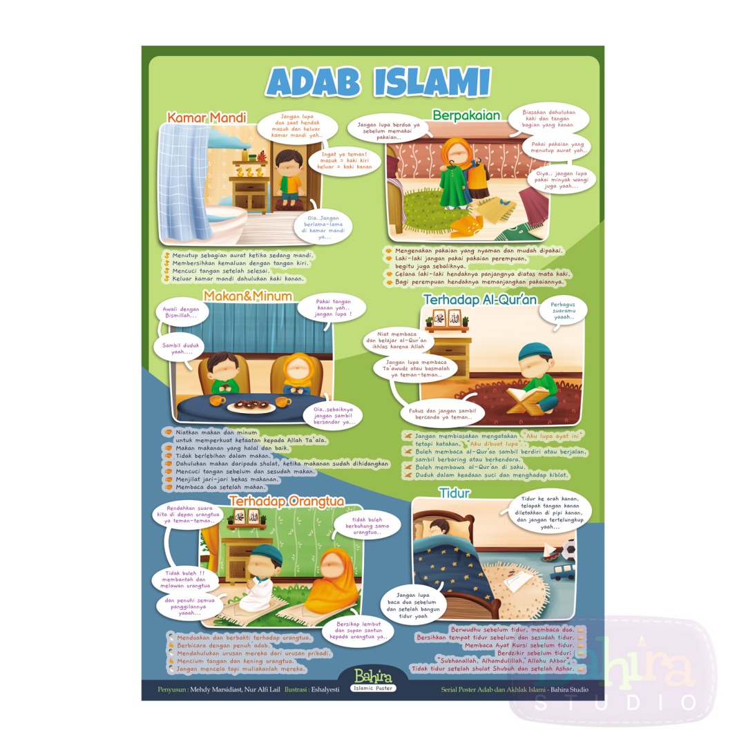 Poster Paket Edukasi Anak Muslim Isi 4 Poster 3